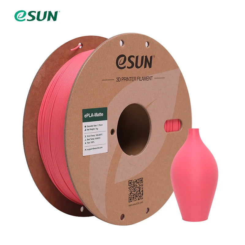 eSUN PLA Matte Strawberry Red – Elegantes Finish für deine 3D-Drucke